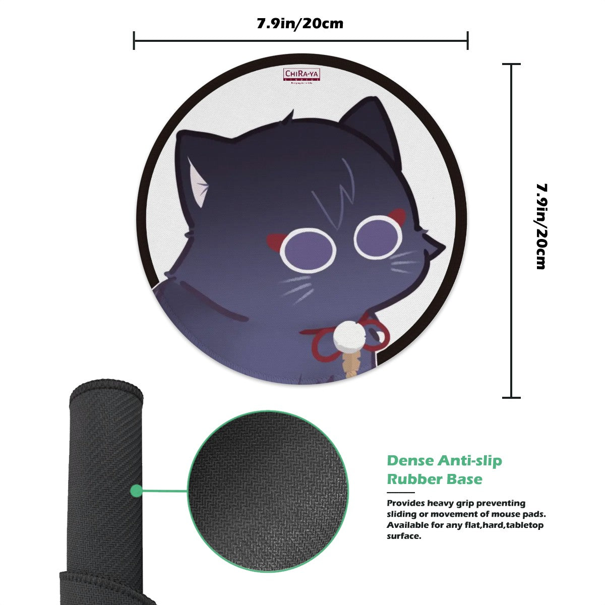 Genshin Impact Gaming Mouse Pad (Round) - Scarameow Series