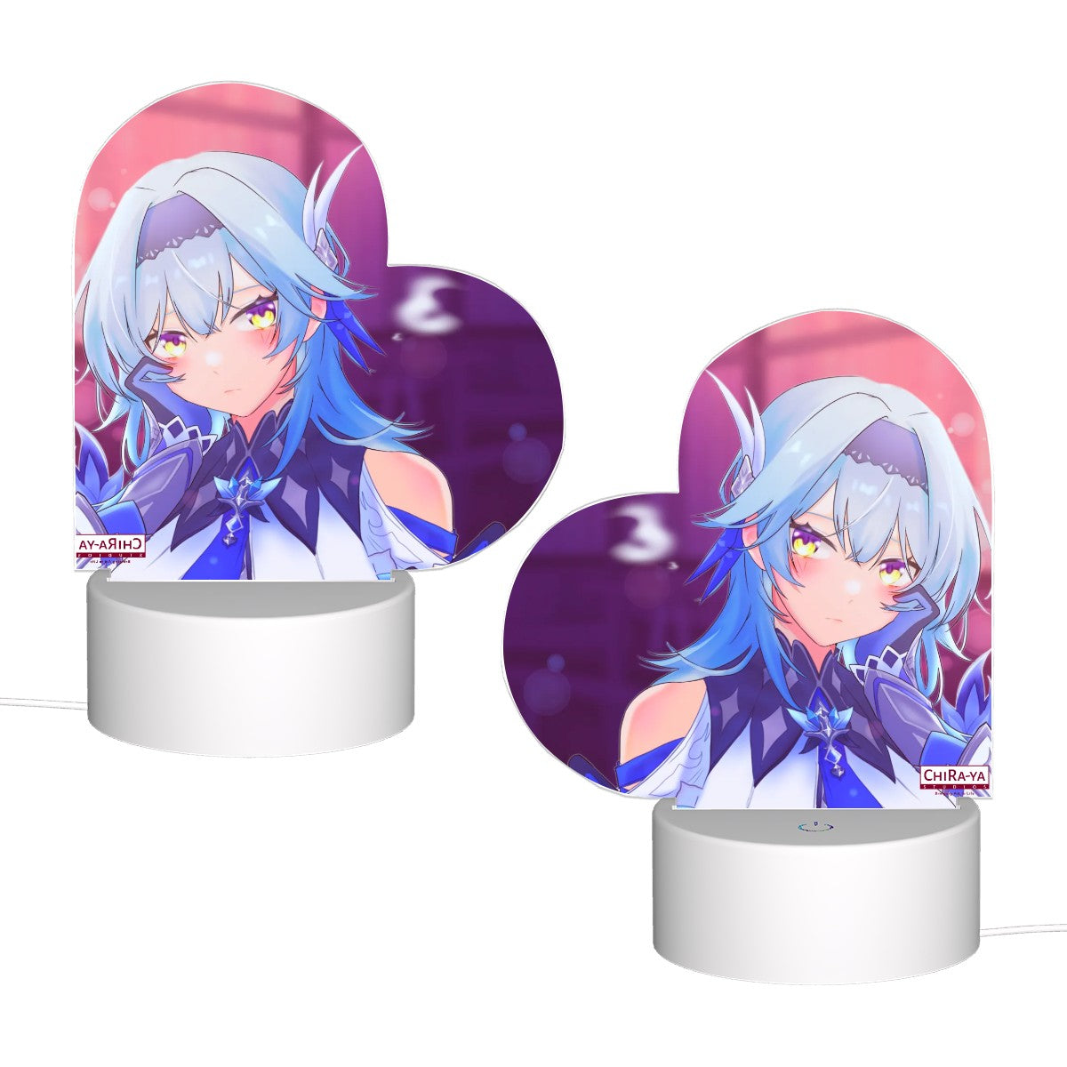 Genshin Impact Heart-Shaped Night Light - Eula: Night Out at Angel's Share