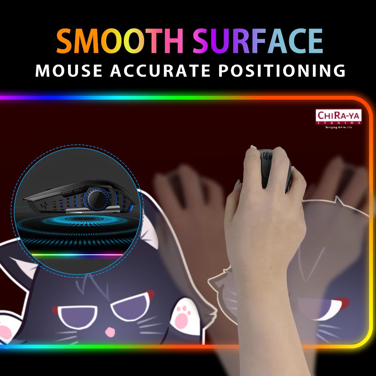 Genshin Impact Premium RGB Gaming Mouse Pad (with Wireless Charging) - Scarameow