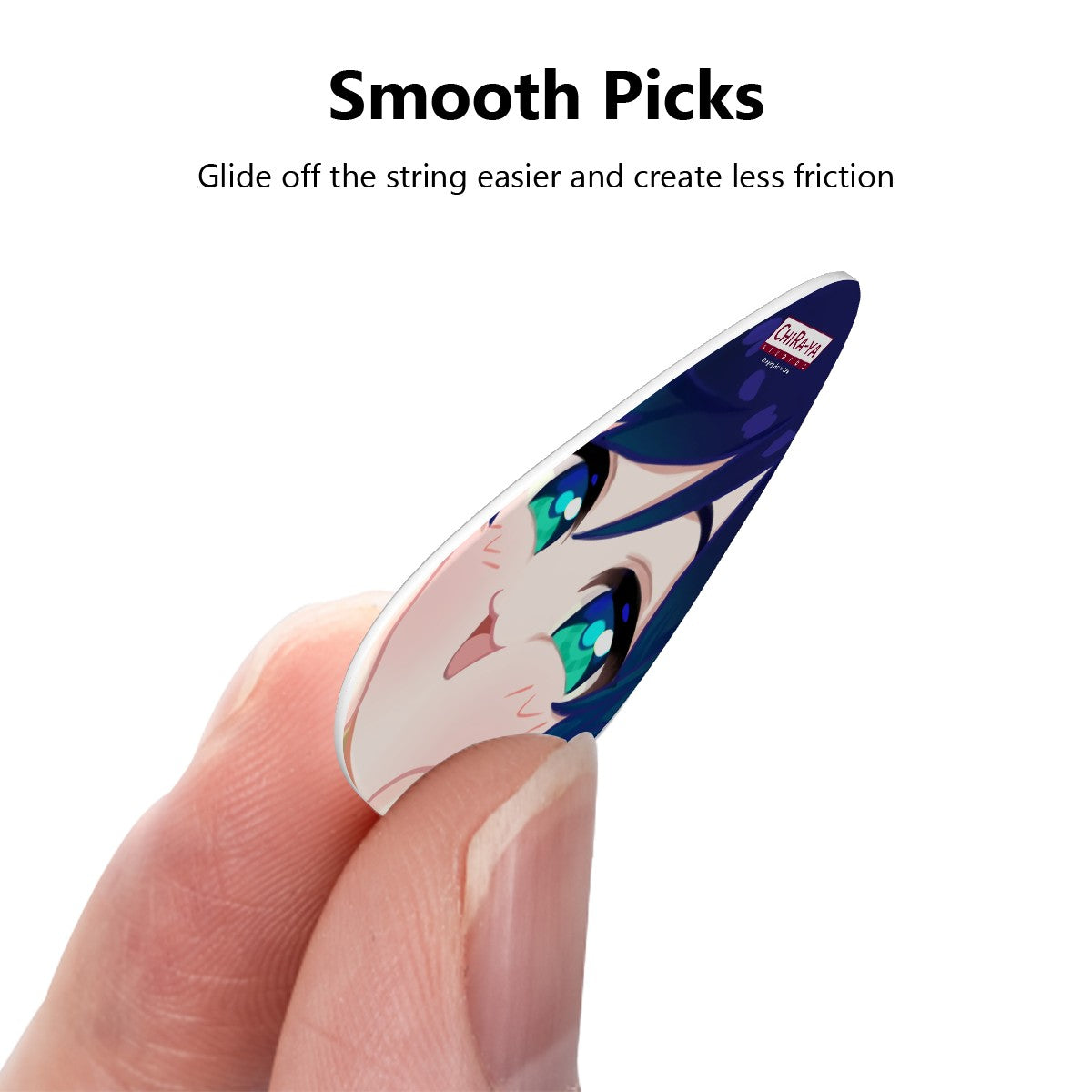 Genshin Impact Squishy Series Guitar Pick - Venti (12 picks of 3 gauges)