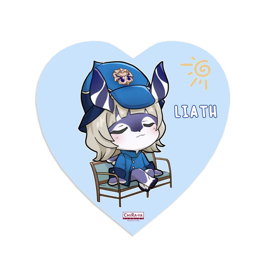 Genshin Impact Melusine Series Heart-Shaped Fridge Magnet - Liath