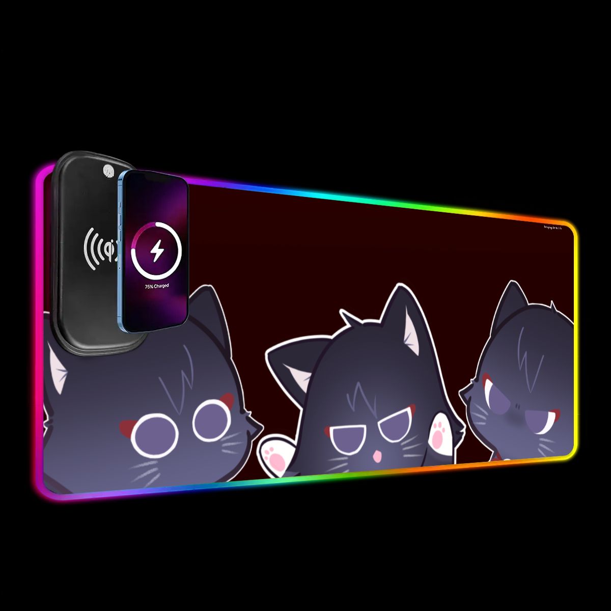Genshin Impact Premium RGB Gaming Mouse Pad (with Wireless Charging) - Scarameow