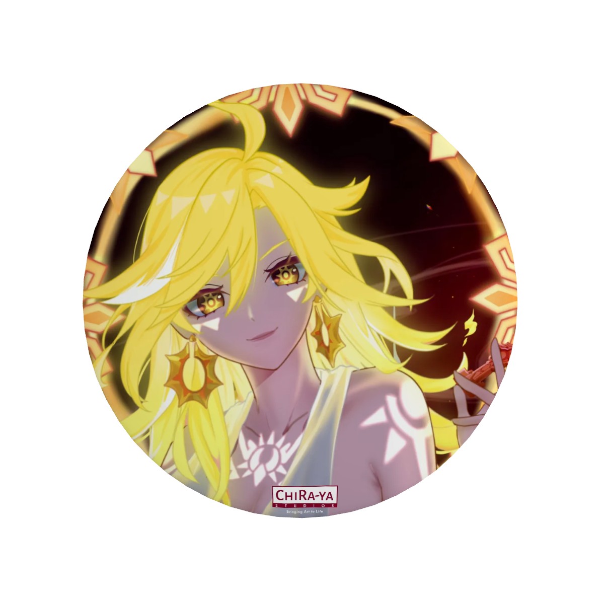 Genshin Impact Pin Badge - Mavuika: "Come and Get It" (Archon Outfit)