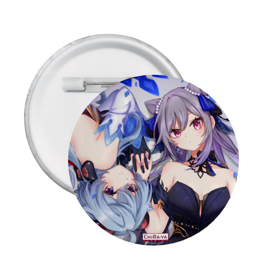 Genshin Impact Pin Badge - Ganyu & Keqing: "Ganqing Impact"