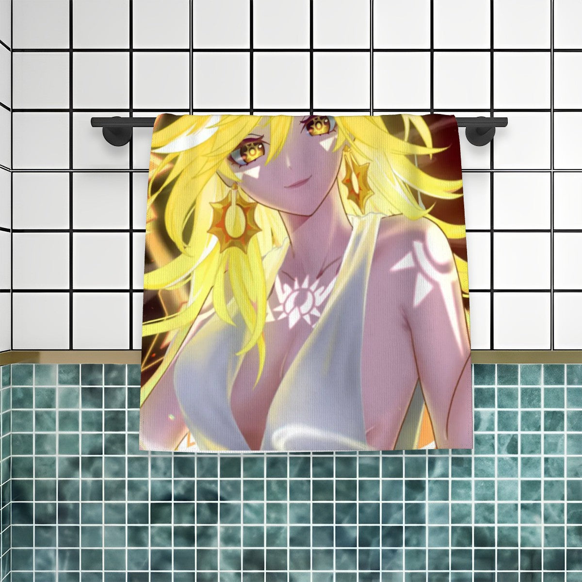 Genshin Impact Soft Microfiber Bath Towel - Mavuika: "Come and Get It" (Archon Outfit)