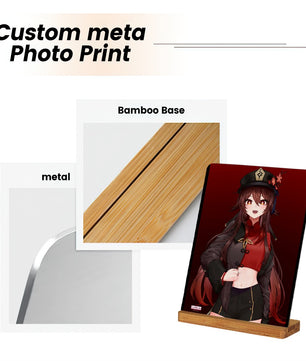 Genshin Impact Metal Print with Stand - Hu Tao: 