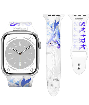 Double Buckle Apple Watch Band Gold Chiraya Logo Chiraya Studios