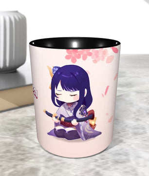 Genshin Impact Ceramic Mug - Raiden Shogun & Yae Miko: The Irodori Statues of Eimiko