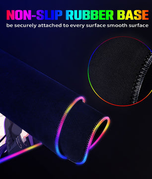 Genshin Impact x Lycoris Recoil Premium RGB Gaming Mouse Pad (with Wireless Charging) - Raiden Ei & Yae Miko: 