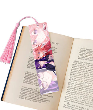 Genshin Impact Wooden Bookmark - Raiden Ei & Yae Miko: 