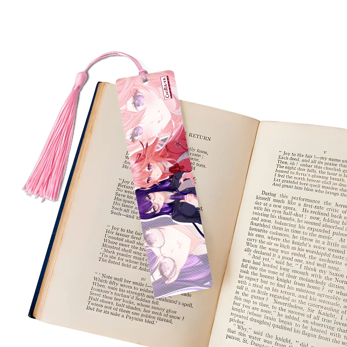 Genshin Impact Wooden Bookmark - Raiden Ei & Yae Miko: "Takina & Chisato"