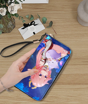 Genshin Impact Luxury Clutch Wallet - Raiden Shogun & Yae Miko: 