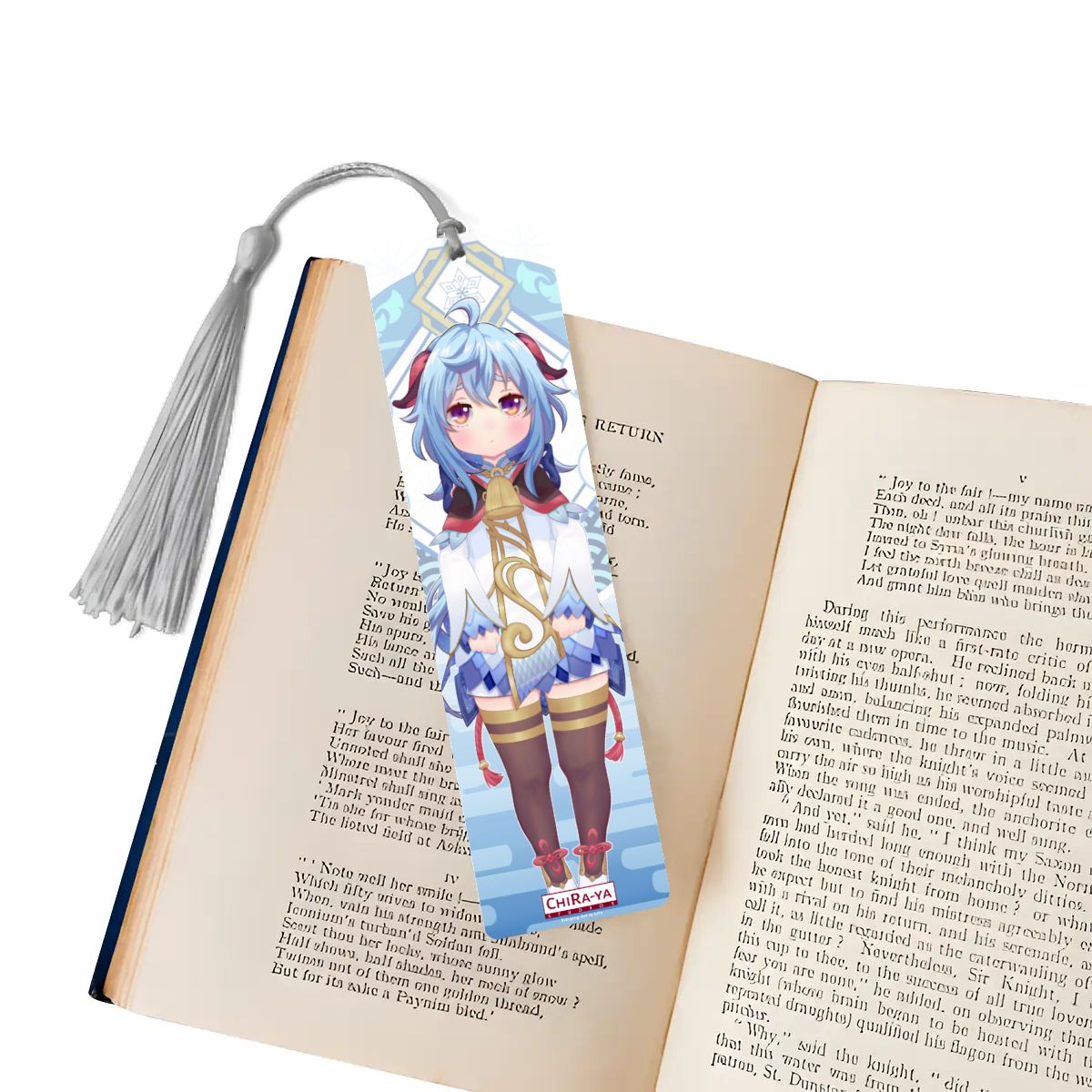 Genshin Impact Wooden Bookmark - Ganyu: "Smol Ganyu"