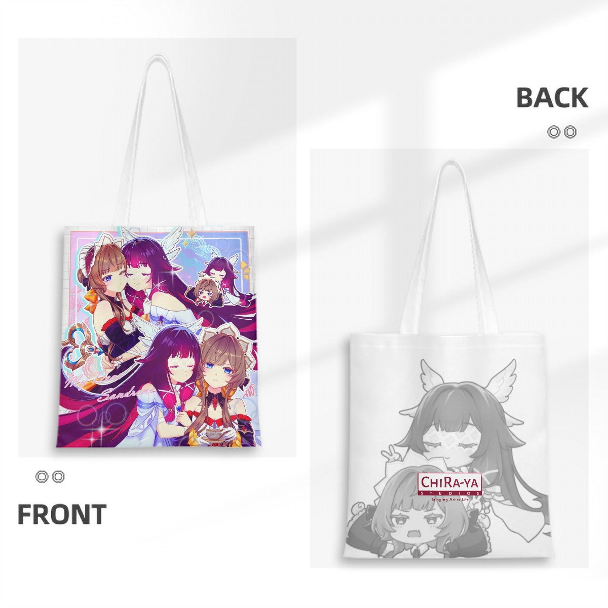 Genshin Impact Tote Bag - Columbina & Sandrone: 