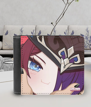 Genshin Impact Squishy Series Leather Wallet - Chasca