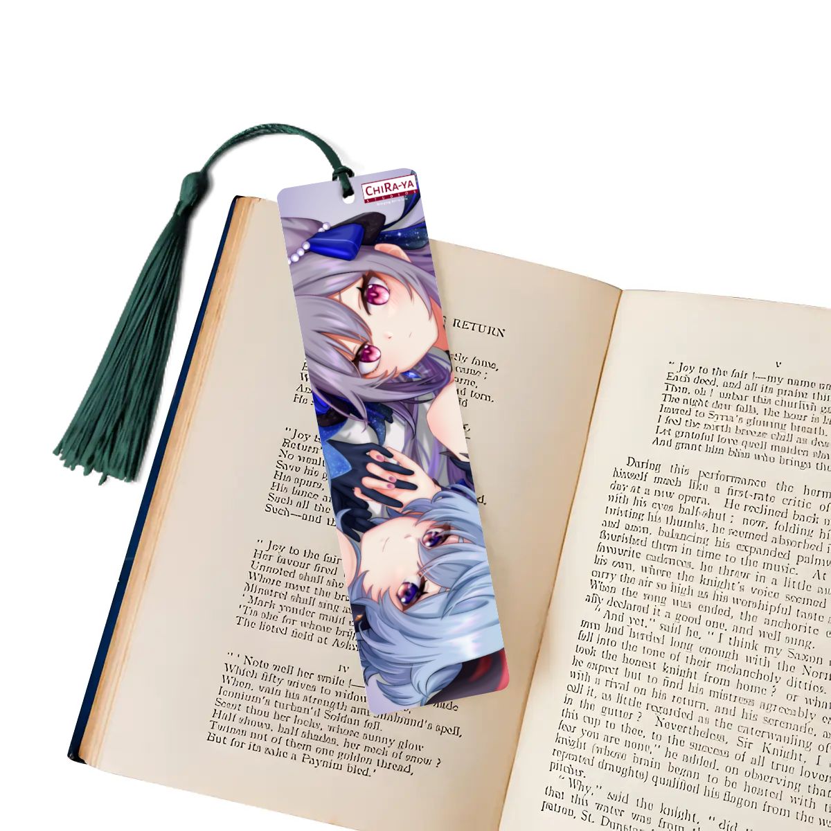 Genshin Impact Wooden Bookmark - Ganyu & Keqing: "Ganqing Impact"