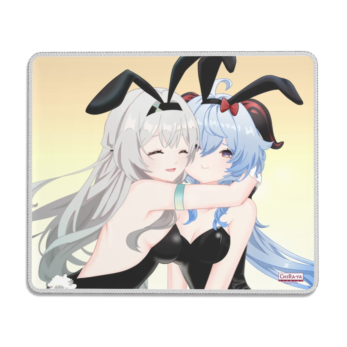 Genshin Impact x Honkai Star Rail Gaming Mouse Pad - Firefly & Ganyu: "Bunny Girlies"