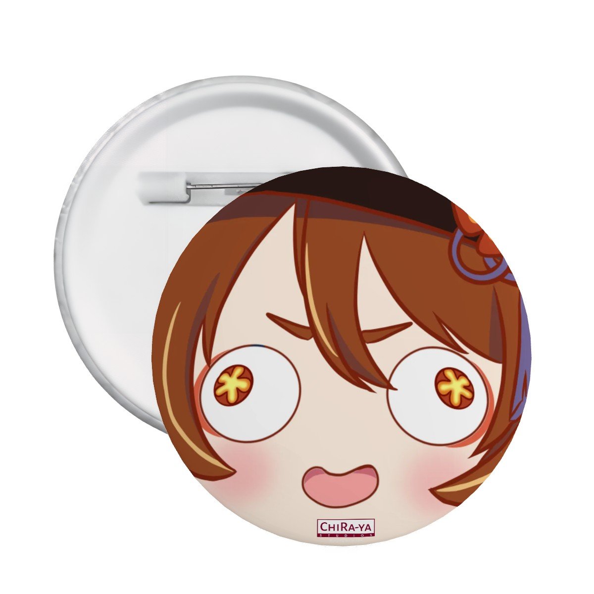 Genshin Impact Pin Badge - Derp series