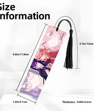 Genshin Impact Wooden Bookmark - Raiden Ei & Yae Miko: 