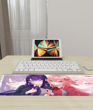 Genshin Impact x Lycoris Recoil Gaming Mouse Pad (Extra Large) - Raiden Ei & Yae Miko: 