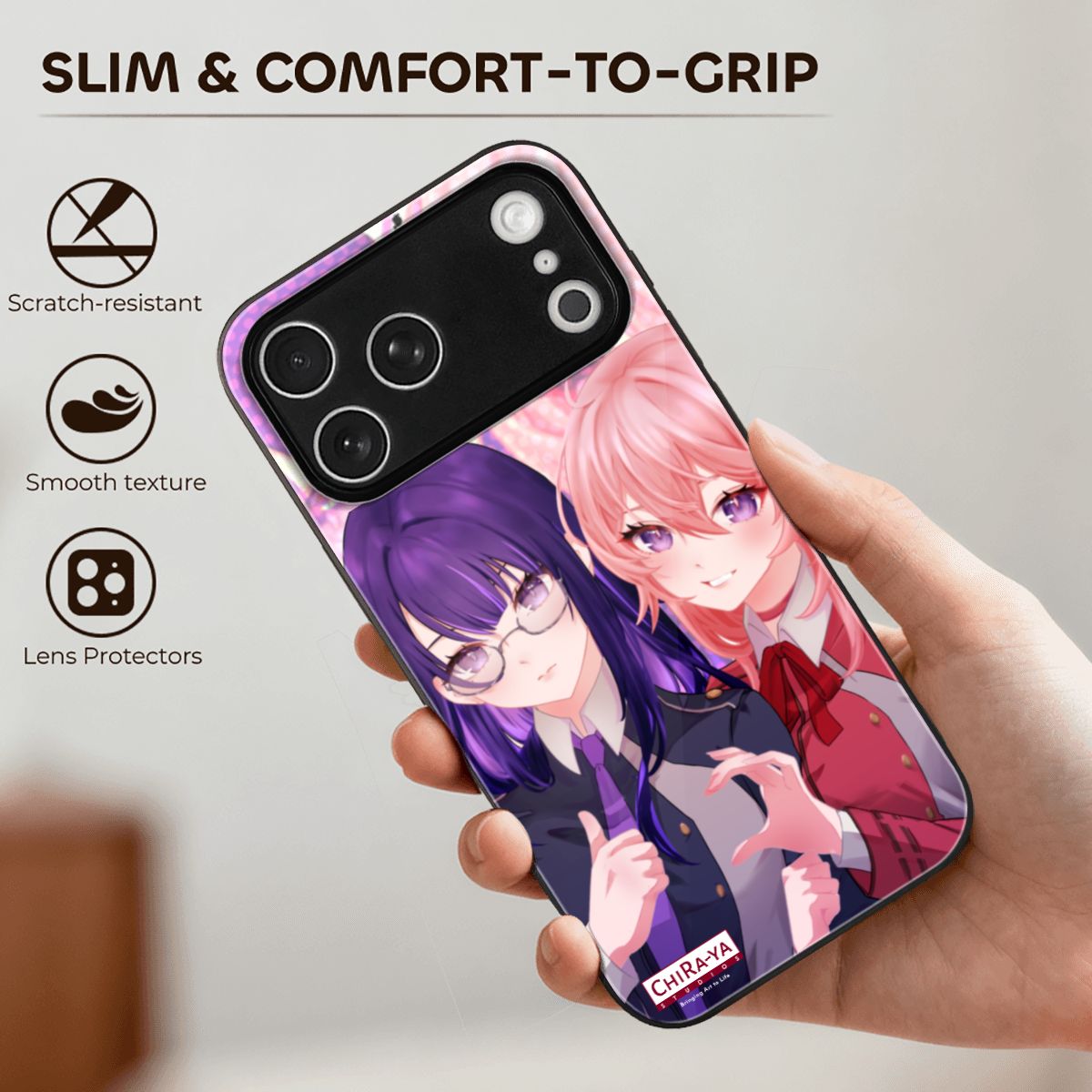 Genshin Impact Phone Case (iPhone 17 Pro Max) - Raiden Ei & Yae Miko: "Takina & Chisato" Chiraya Studios