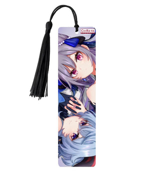 Genshin Impact Wooden Bookmark - Ganyu & Keqing: 
