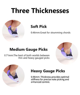 Genshin Impact Scarameow Series Guitar Pick (12 picks of 3 gauges)