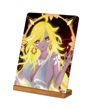 Genshin Impact Metal Print with Stand - Mavuika: 
