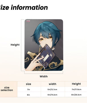 Genshin Impact Metal Print with Stand - Xingqiu: 