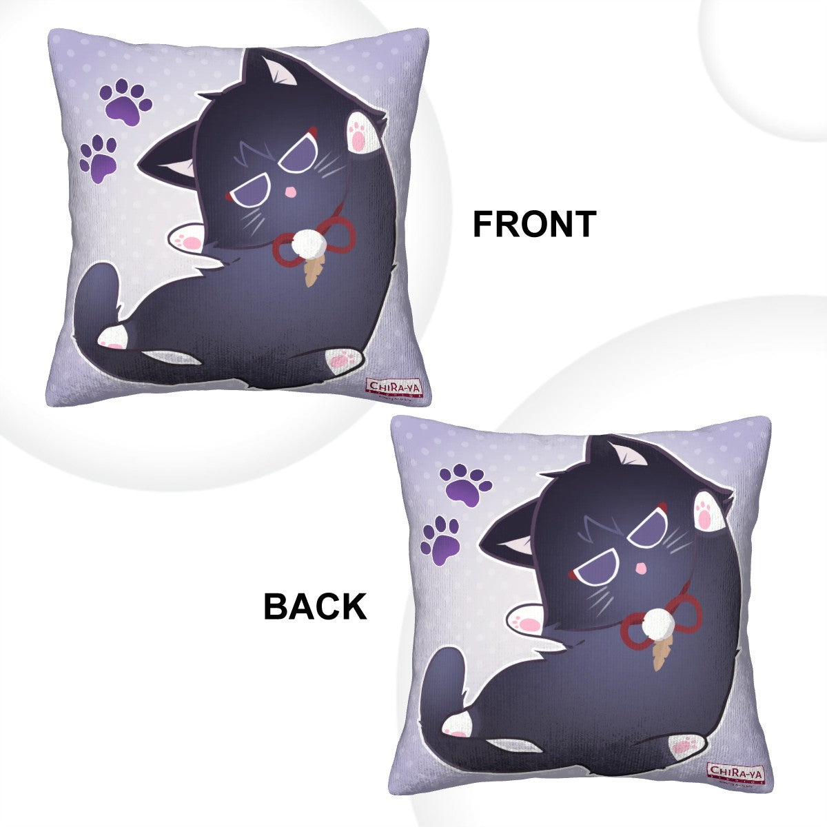 Genshin Impact Corduroy Throw Pillow Cover - Scarameow (Playful)