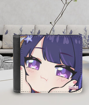 Genshin Impact Squishy Series Leather Wallet - Raiden Shogun