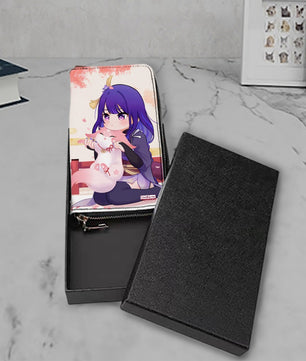 Genshin Impact Luxury Clutch Wallet - Raiden Shogun & Yae Miko: 