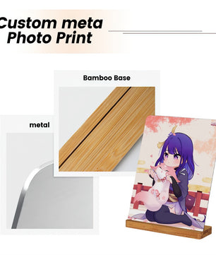 Genshin Impact Metal Print with Stand - Raiden Shogun: 