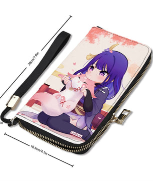 Genshin Impact Luxury Clutch Wallet - Raiden Shogun & Yae Miko: 