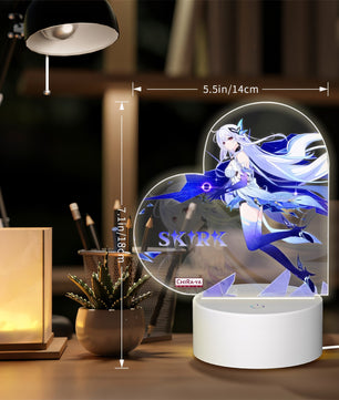 Genshin Impact Heart-Shaped Night Light - Skirk: 
