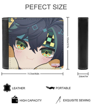 Genshin Impact Squishy Series Leather Wallet - Kinich