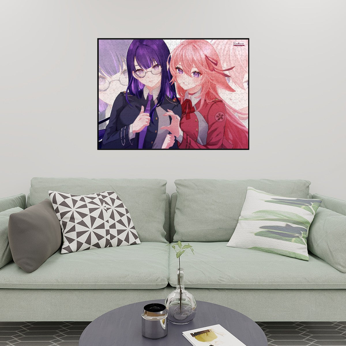 Genshin Impact x Lycoris Recoil Wooden Jigsaw Puzzle (500pcs) - Raiden Ei & Yae Miko: "Takina & Chisato"