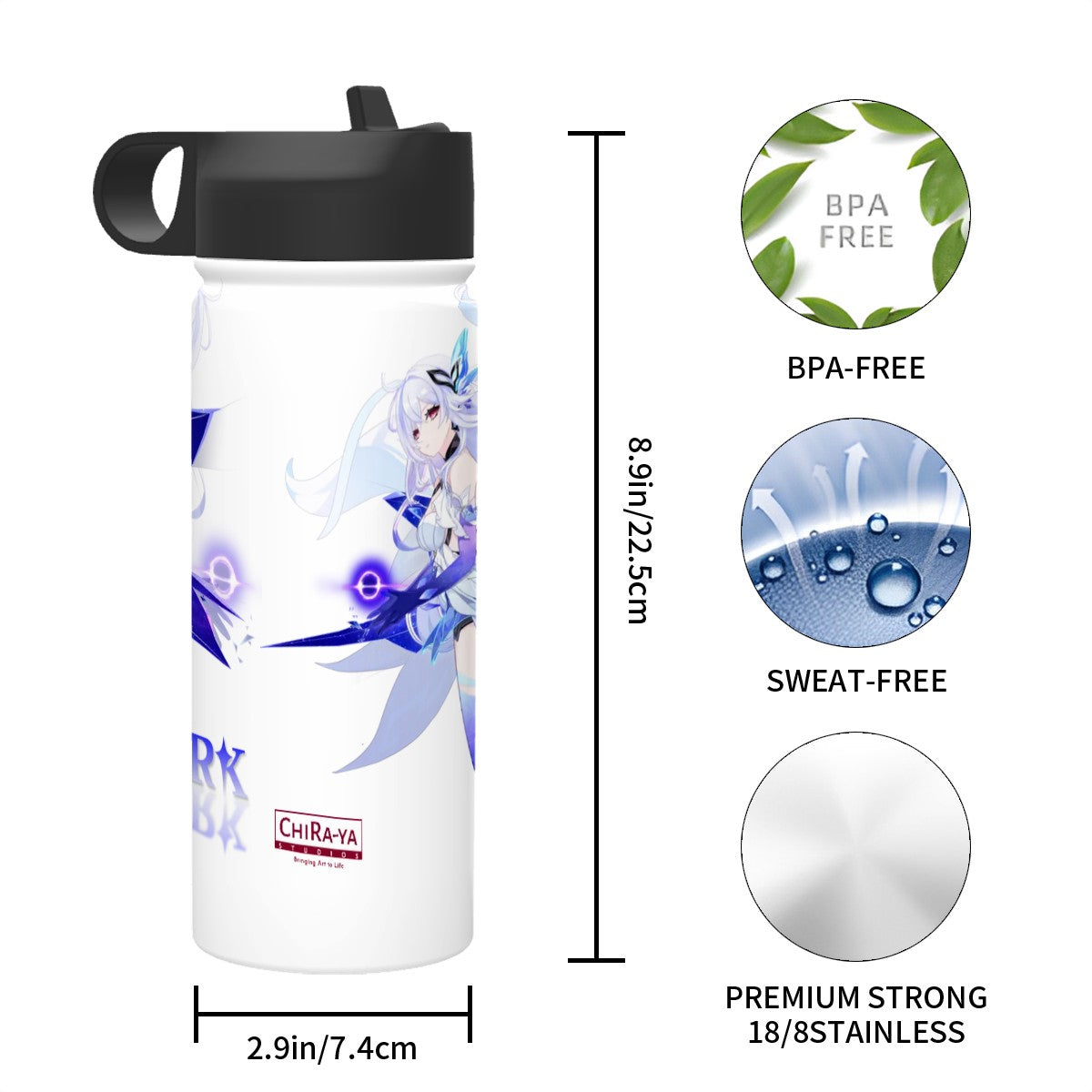 Genshin Impact Stainless Steel Insulated Tumbler - Skirk: "Forged in the Abyss"