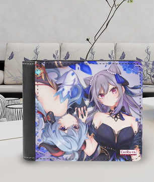 Genshin Impact Leather Wallet - Ganyu & Keqing: 
