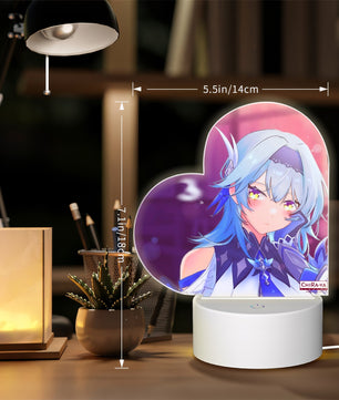 Genshin Impact Heart-Shaped Night Light - Eula: Night Out at Angel's Share Chiraya Studios