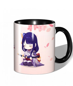 Genshin Impact Ceramic Mug - Raiden Shogun & Yae Miko: The Irodori Statues of Eimiko
