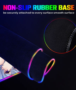 Genshin Impact Premium RGB Gaming Mouse Pad (with Wireless Charging) - Ganyu & Keqing: 