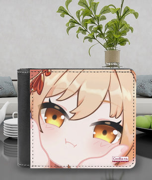 Genshin Impact Squishy Series Leather Wallet - Yoimiya