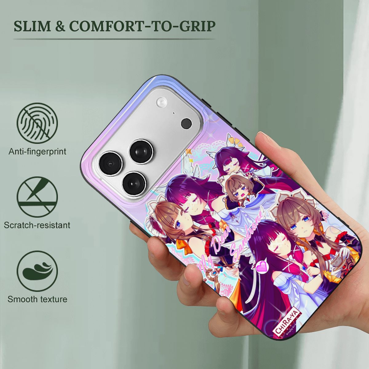 iPhone 17 Pro Max TPU Black Phone Case Chiraya Studios