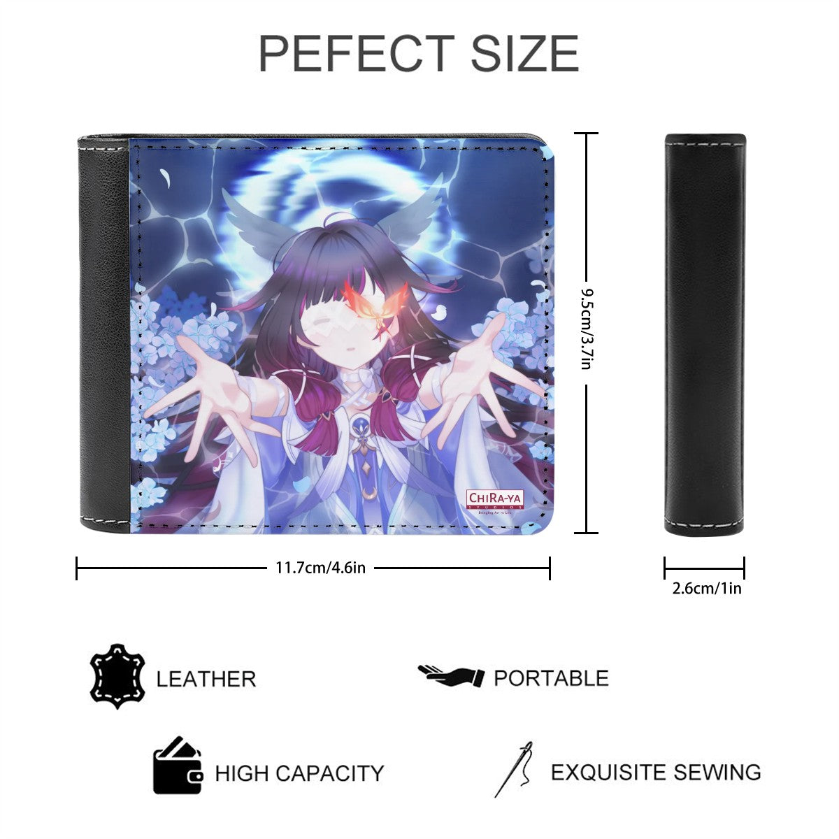 Genshin Impact Leather Wallet - Columbina: "Cui Lacrimosae"