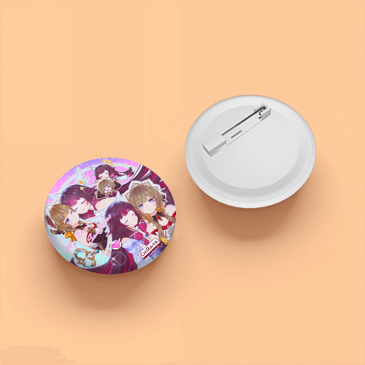 Genshin Impact Pin Badge - Columbina & Sandrone: "Teatime"