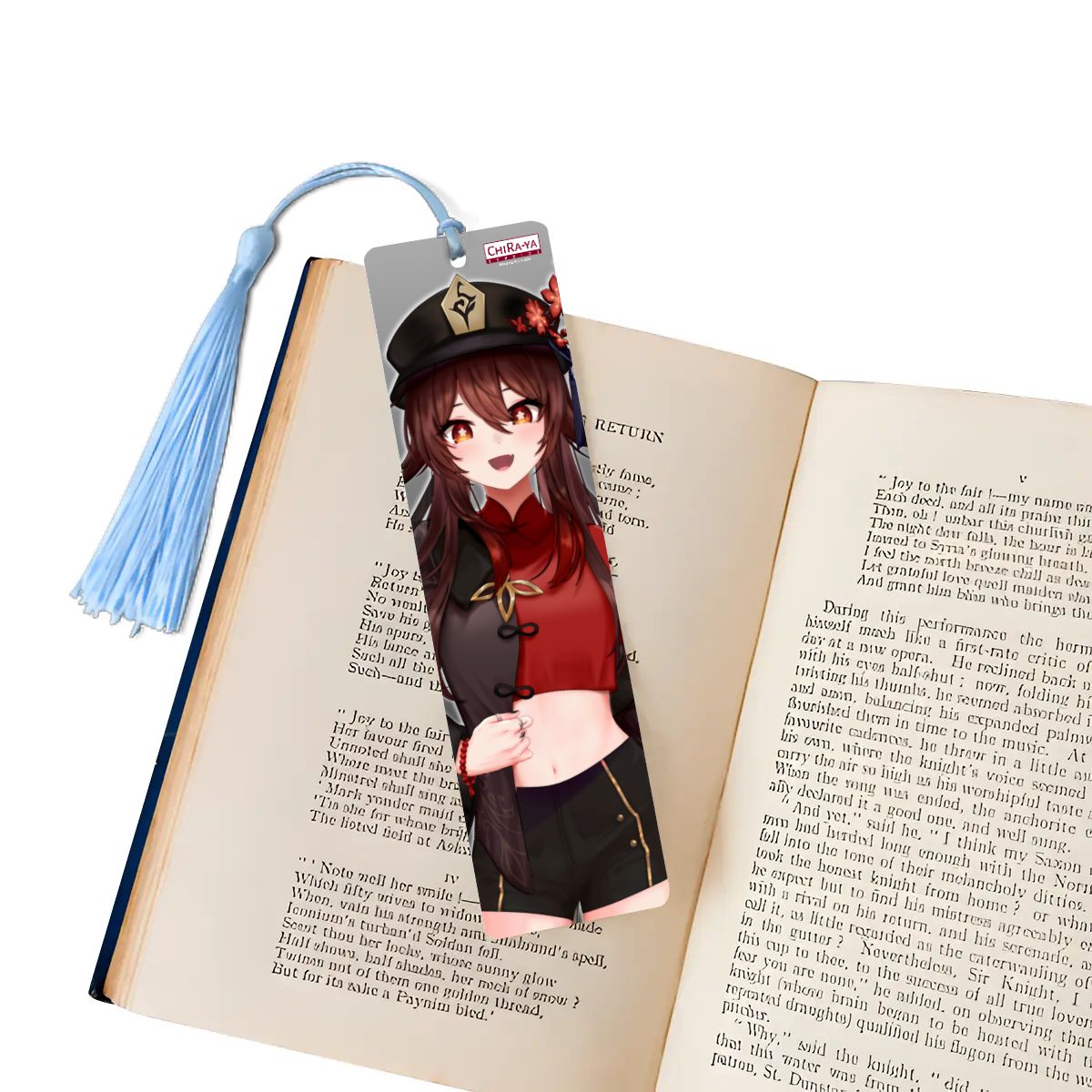 Genshin Impact Wooden Bookmark - Hu Tao: "Crop Top Tao"