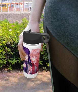 Genshin Impact Stainless Steel Insulated Tumbler - Raiden Ei & Yae Miko: 