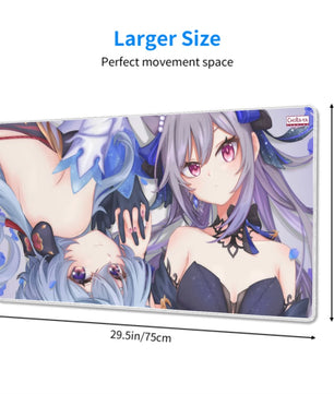 Genshin Impact Gaming Mouse Pad (Extra Large) - Ganyu & Keqing: 