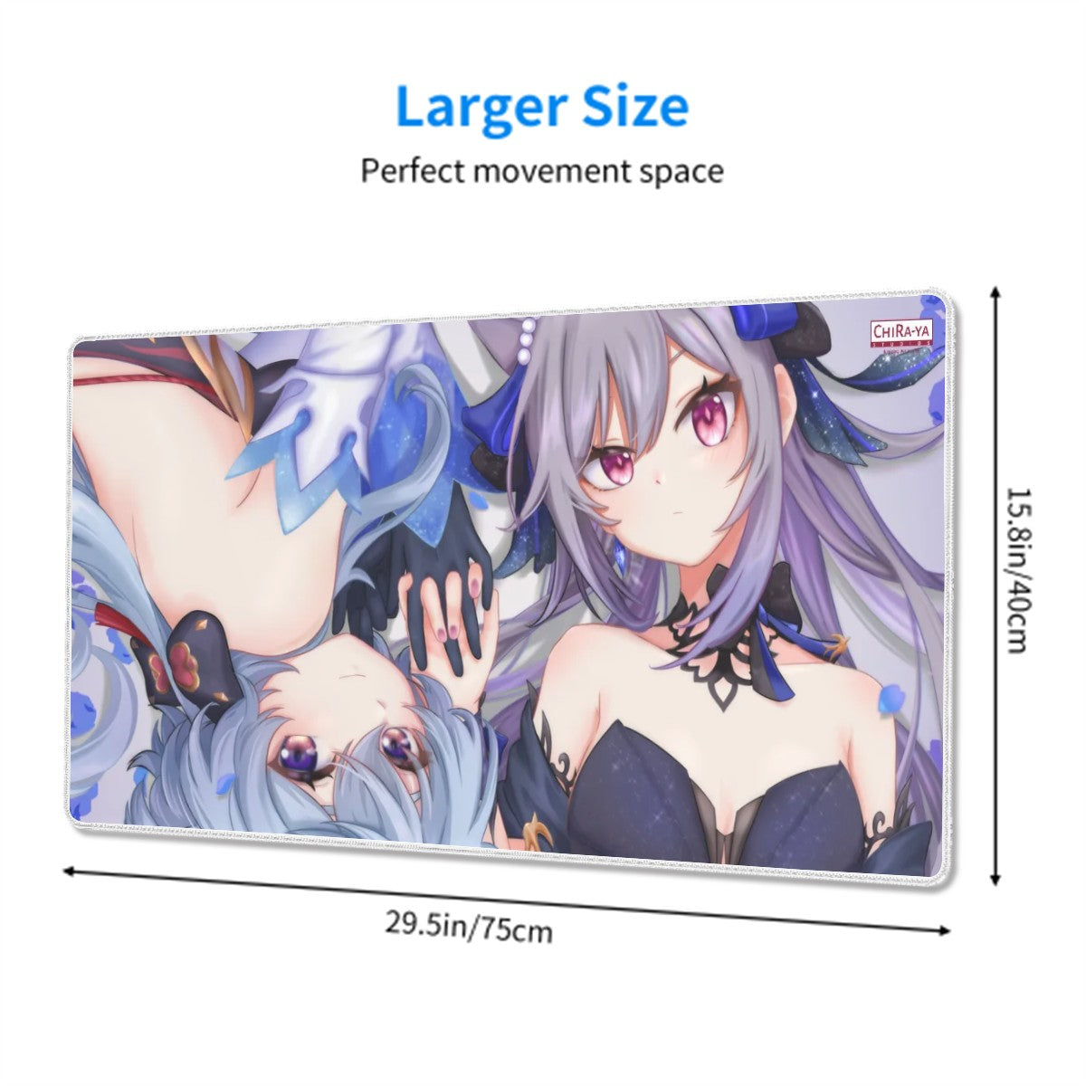 Genshin Impact Gaming Mouse Pad (Extra Large) - Ganyu & Keqing: "Ganqing Impact"